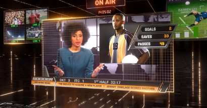 몰입형 실시간 그래픽, IP 비디오 및 AI